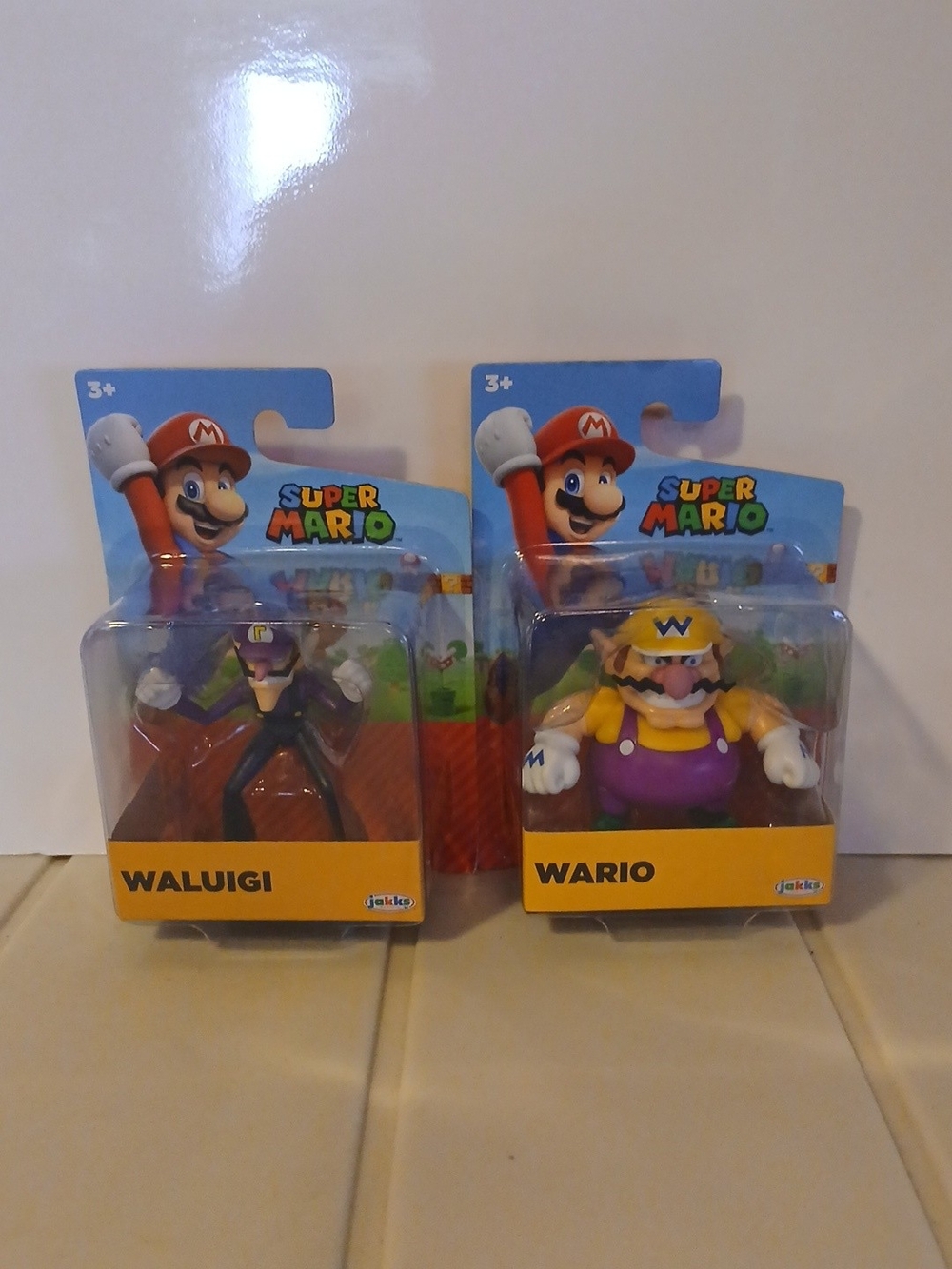 Super Mario Wario & Waluigi 2.5 Inch Action Figure Lot Jakks Pacific